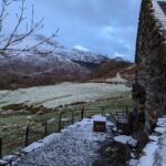 Ty Hebog barn - with stunning views of Moel Hebog from the private patio.