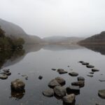 Llyn Dinas lake near Beddgelert in Snowdonia National Park