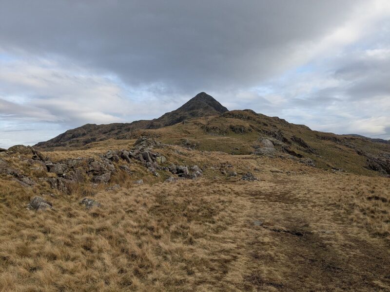Summit of Cnicht mountain in Snowdonia