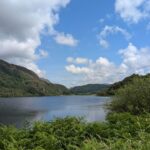 Llyn Dinas on a sunny day