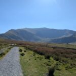 Snowdon Ranger Path with views across the Snowdon range on a clear day