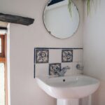 Bathroom sink at Ty Hebog