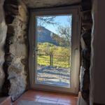 Door to private patio with uninterrupted views of the mountains