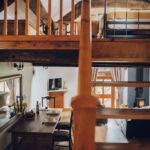 Stairs to the Crog loft and open plan living area below